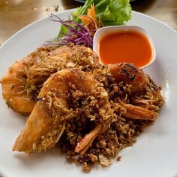 กุ้งแซ่บ๋วยกระเทียม