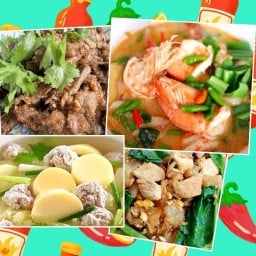 กระเพรา3พริก กระเพราโบราณ อาหารตามสั่ง