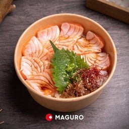 SALMON ABURI DON