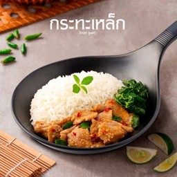 ข้าวกะเพราหมูชีวา