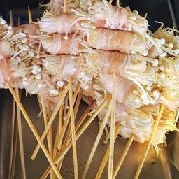 เซ็ตสามชั้นพันเห็ดเข็มทอง5ไม้