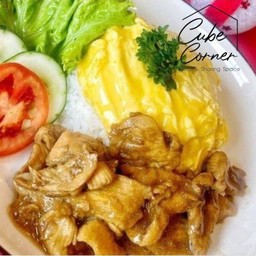 ข้าวไข่ข้นหมูกระเทียม