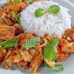 ไก่ทอดกรอบๆซอสเด็ดๆ เฟรนฟราย นักเก็ต By. น้องมายู - สุขสวัสดิ์-บางปะกอก