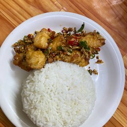 ไก่ทอดคั่วพริกเกลือ