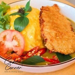 ไข่ข้นเขียวหวานไก่ทอด