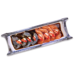 แซลมองดอง(4ชิ้น)&กุ้งดอง(4ตัว)