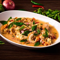 พล่ากุ้งแม่น้ำเผา