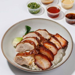ข้าวคอมโบเป็ด+หมูแดง