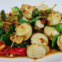 หอยเชลล์ผัดฉ่า (M)