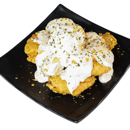 ไก่ทอดโยเกิร์ตครีมชีส (DEEP FRIED CHICKEN YOGURT CREAM CHEESE)