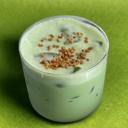 Iced Genmaicha Latte