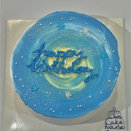 Happy BirthDay(blue) 0.5p cake