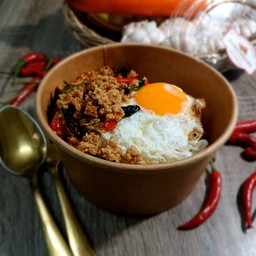 ข้าวลาบไก่ (ไม่รวมไข่)