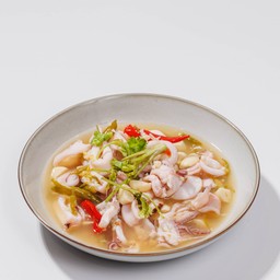 ปลาหมึกนึ่งมะนาว