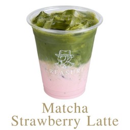 Matcha Strawberry Latte..