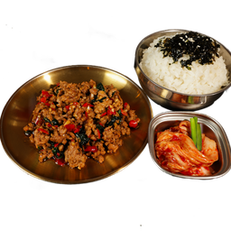 box set ชุดข้าวผัดกะเพราหมูสับ (holy basil pork box set)