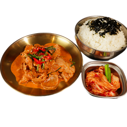 box set ชุดข้าวพะแนงหมู (Panaeng pork curry set)