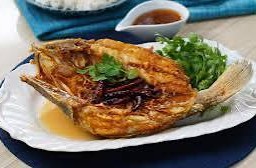 ปลากะพงราดซอสมะขาม