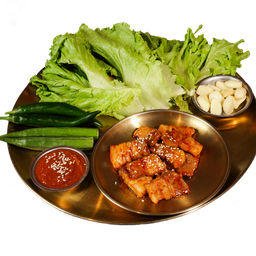 หมูสามชั้นย่าง (Grilled pork set)