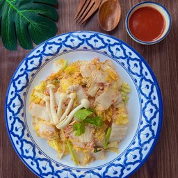 สุกี้แห้งมังสวิรัติ