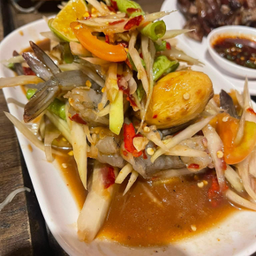 ตำกุ้งสดปู/ปลาร้า