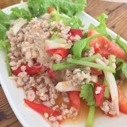 ยำวุ้นเส้นหมูสับ.