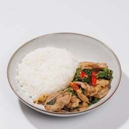 ข้าวราดกะเพราหมู