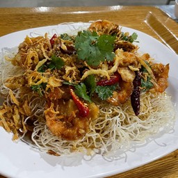 กุ้งทอดซอสมะขาม