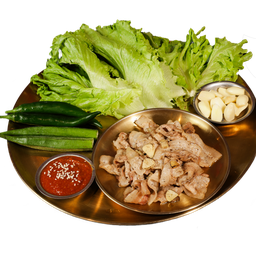 หมูสามชั้นสไลด์ (Grilled sliced pork set)