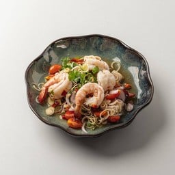 ยำตะไคร้กุ้งสด