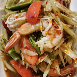 ตำกุ้งสุกปู/ปลาร้า