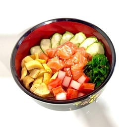 ข้าวหน้าแซลมอนสด