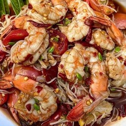 ซั่วกุ้งสุก(ปลาร้า)