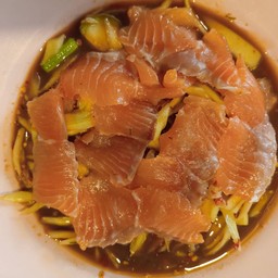 ตำปลาร้าแซลมอล