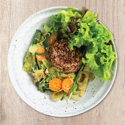 ข้าวผัดผักรวมจากสวน