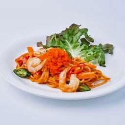 สปาเก็ตตี้ผัดมันกุ้ง