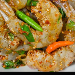ลาบกุ้งสด