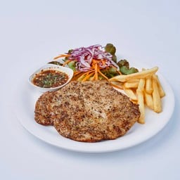 สเต็กหมูจิ้มแจ่ว