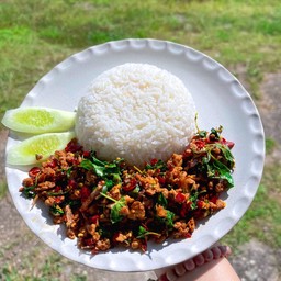 ข้าวกะเพราหมูสับ