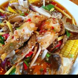 ยำข้าวโพดปูม้า สูตรเด็ด