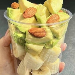 นมสดอโวคาโด้+กล้วย+อัลมอนด์