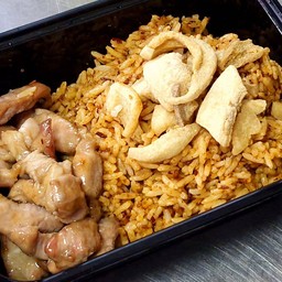 🌶🧄 ข้าวคลุกน้ำพริกเผาสูตรโบร่ำโบราณ+หมูทอดกระเทียมในตำนาน