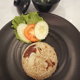 โปร...ข้าวผัดเห็ดเจ+น้ำซุป