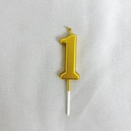 เทียนสีทอง เลข 1