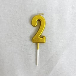 เทียนสีทอง เลข 2