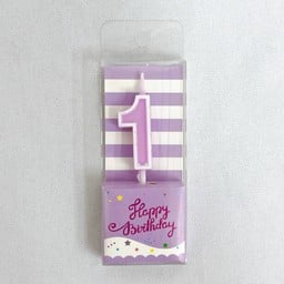 เทียนพาสเทล เลข 1