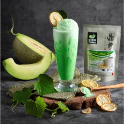 นมแคนตาลูปเย็น