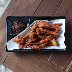 หมูแดดเดียวทอด