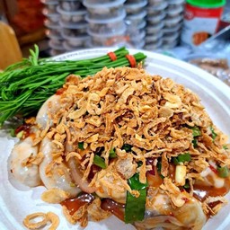 ยำหอยนางรม แยกเครื่อง