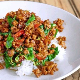 ข้าวกระเพราหมูสับ